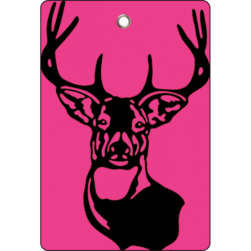 Deer Tag Neon Colors Pink