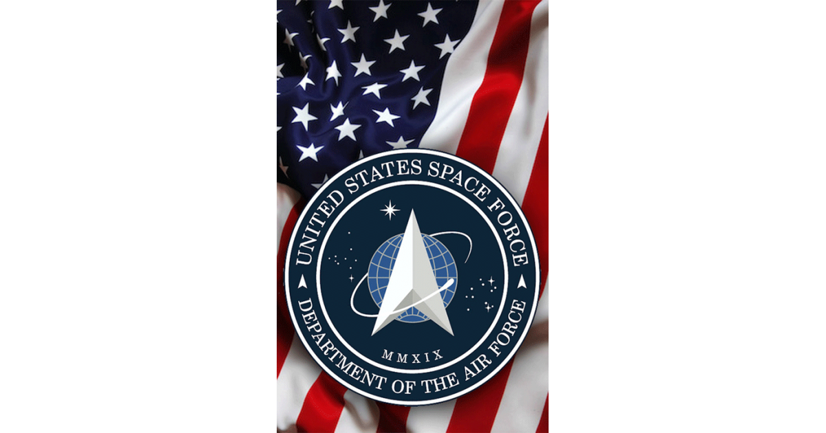 Space Force Flag Hunter Tag
