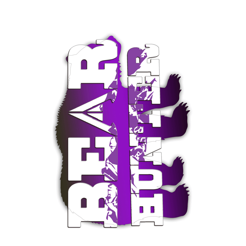 Bear Tag Purple