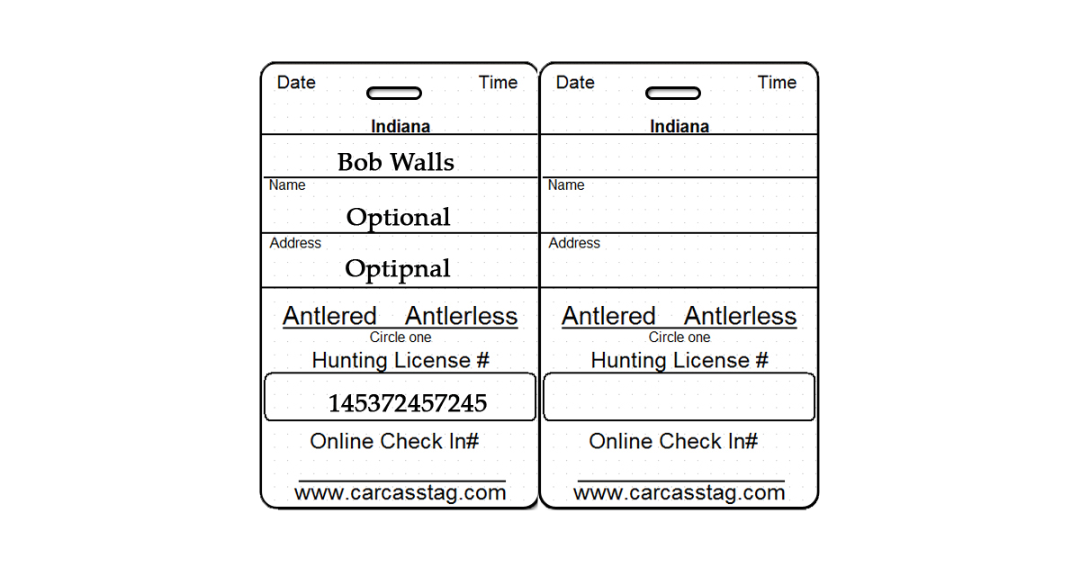 Arkansas Hunting Tag
