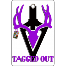 Tagged Out Tag Purple